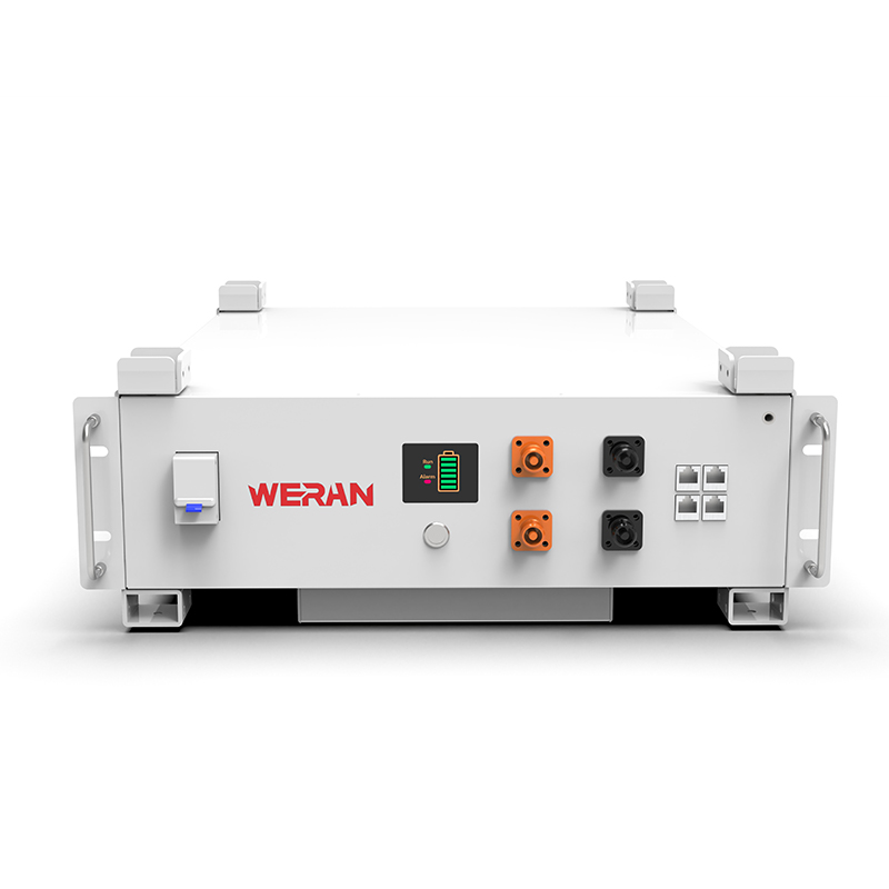 WERAN WRL-48100RW 51.2V 100Ah LiFePO4 랙 배터리(5.12kWh) – 8000사이클, CAN/RS485, 스택형 홈 ESS