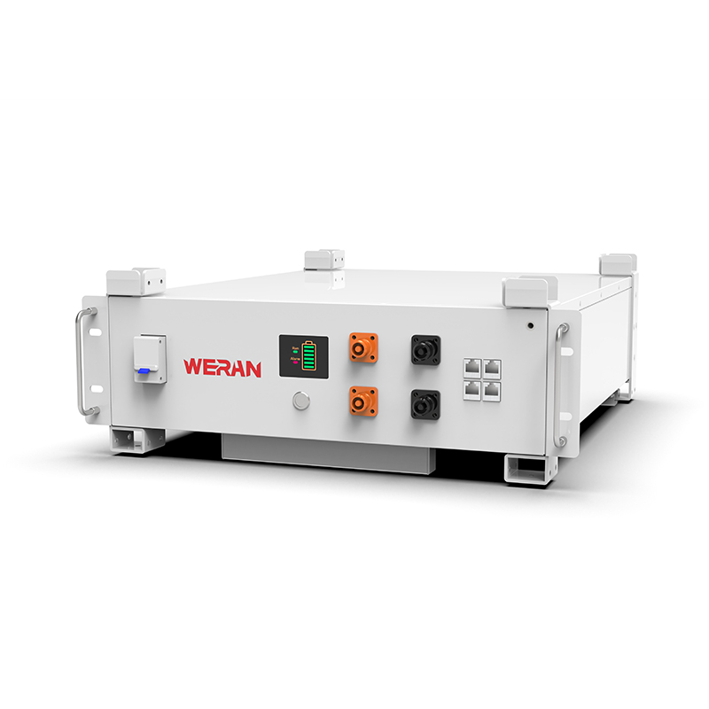WERAN WRL-48100RW 51.2V 100Ah LiFePO4 랙 배터리(5.12kWh) – 8000사이클, CAN/RS485, 스택형 홈 ESS