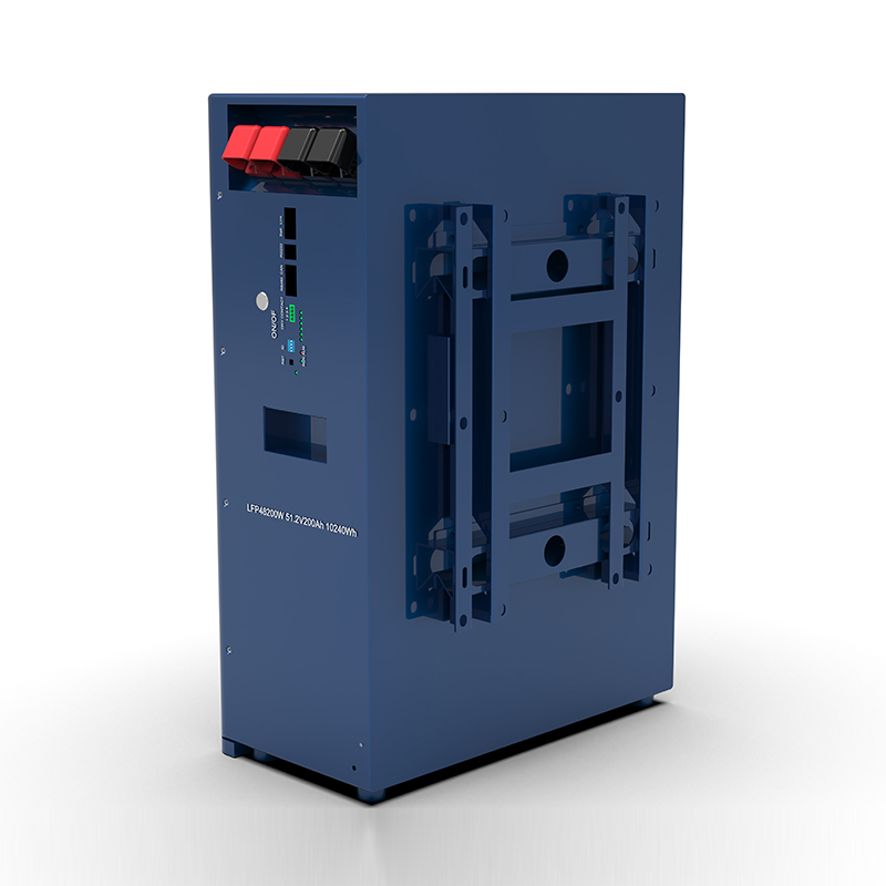 WERAN WRL-48100WB 51.2V 100Ah 벽걸이형 LiFePO4 배터리(5.12kWh) - IP65, 6000 사이클, 실외 가정용 태양열 저장 장치