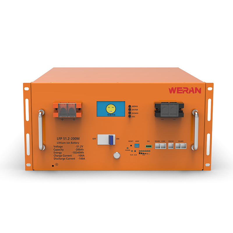 WERAN WRL-48200RO 51.2V 200Ah LiFePO4 랙 배터리(10.24kWh) – 8000사이클, 고전류, 모듈형 태양열 저장 장치