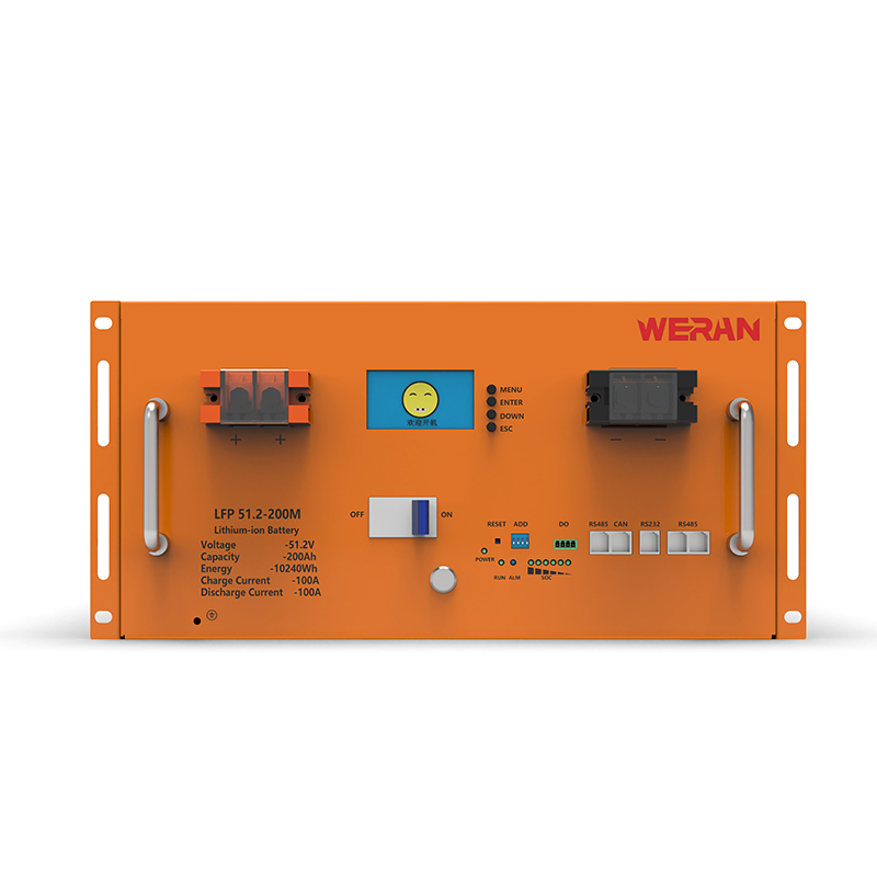 WERAN WRL-48200RO 51.2V 200Ah LiFePO4 랙 배터리(10.24kWh) – 8000사이클, 고전류, 모듈형 태양열 저장 장치