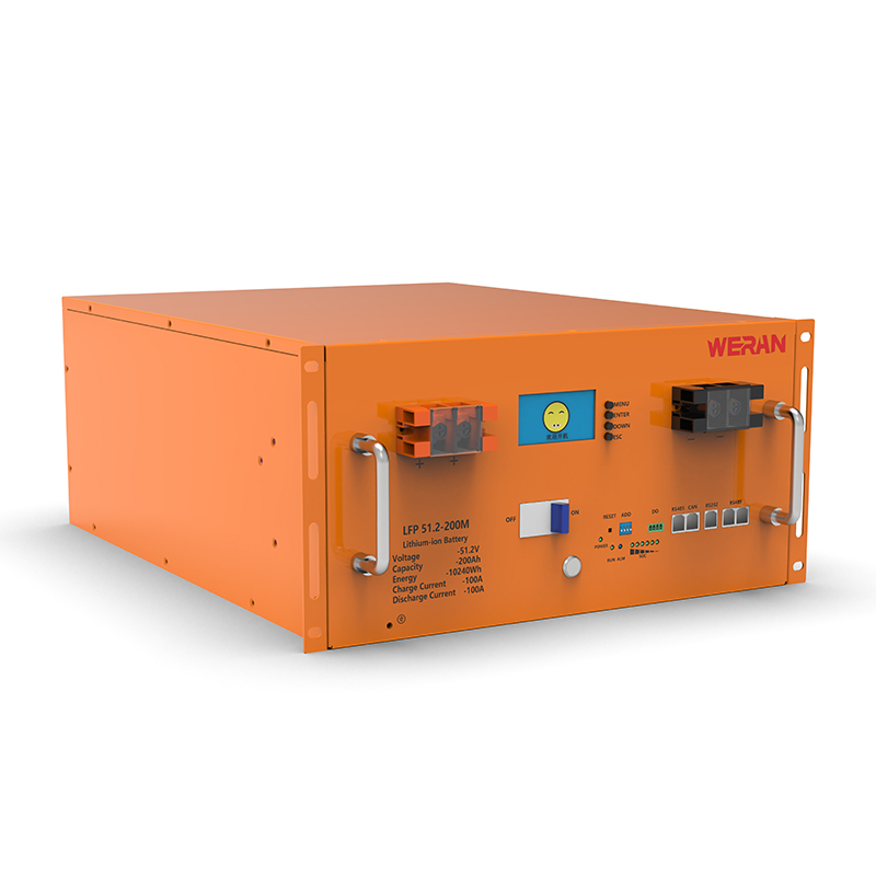 WERAN WRL-48200RO 51.2V 200Ah LiFePO4 랙 배터리(10.24kWh) – 8000사이클, 고전류, 모듈형 태양열 저장 장치