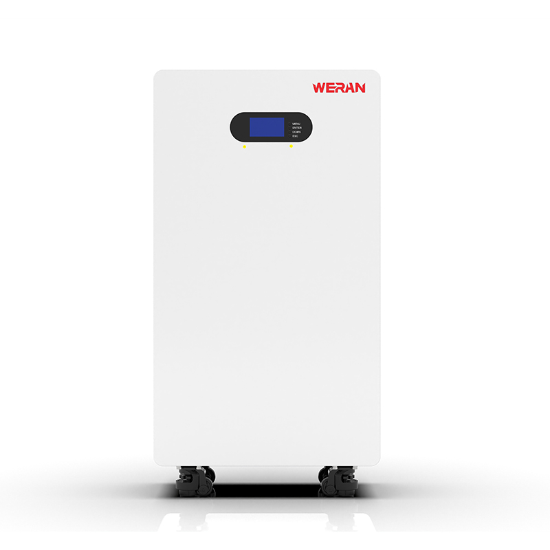 WERAN WRL-48200UW 51.2V 200Ah LiFePO4 배터리(10.24kWh) – IP65 바퀴형/벽면 장착형, 적층형 48V 태양광 저장 장치
