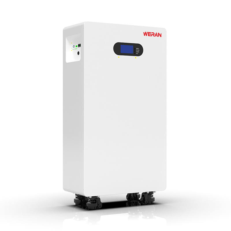 WERAN WRL-48200UW 51.2V 200Ah LiFePO4 배터리(10.24kWh) – IP65 바퀴형/벽면 장착형, 적층형 48V 태양광 저장 장치